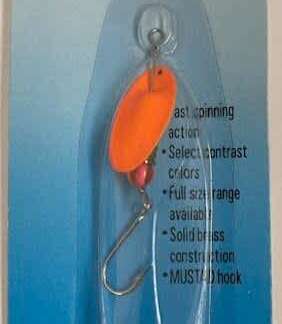 WIZARD LURE 1/8oz  FL ORANGE GOLD BODY