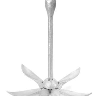 FOLDING GRAPPLING GALVANIZED 13lb ANCHOR - FOR 14-22ft BOATS