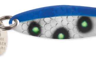 NEEDLEFISH 2in BLUE/CHARTREUSE UV SPOON