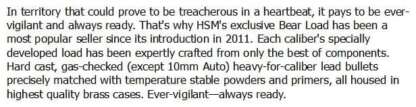 HSM BEAR LOAD 45-70 GOVT 430gr RNFP 1800fps 20pk - Image 2