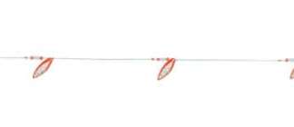 JEWELED BEAD KOKANEE TROLL FIRE SILVER P-LITE 28in