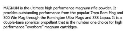 RAMSHOT MAGNUM RIFLE POWDER 1lb - Image 2