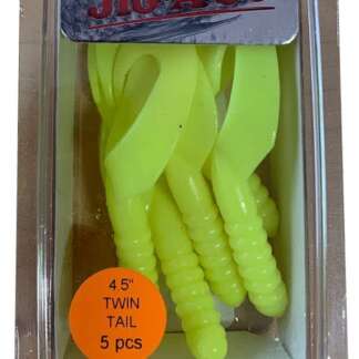 JIG-A-JO DOTTED MILKTRUES TWIN TAIL 4 .5in 5pk