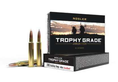 NOSLER TROPHY GRADE 280 ACKLEY IMP. 140gr ACCUBOND 20pk 3200fps