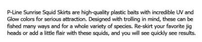 P-LINE 4.5in GLOW HOOCHIE UNRIGGED 8pk - Image 2