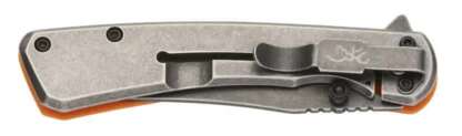BROWNING BRANDED ROCK ORANGE FOLDING KNIFE - Image 3