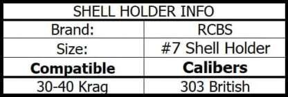 RCBS SHELL HOLDER #7 - Image 2
