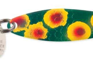 NEEDLEFISH 2in RED DOT FROG / BRASS BACK SPOON
