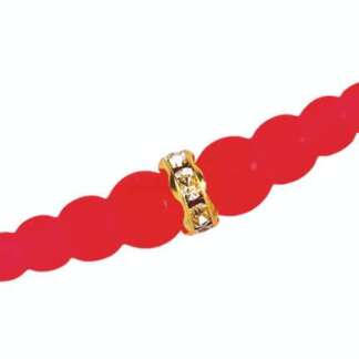 SILVER MAGIC #6 UV GLITTER RED WEDDING BAND