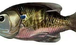 SUNFISH MIDNITE MET BLUEGILL 3.5in 5/8oz HOLLOW BODY SWIMTAIL