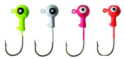 EAGLE CLAW 1/16oz TIN BALL HEAD JIGS ASST'D 8PK