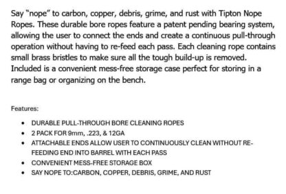 TIPTON 22 cal NOPE ROPE BORE CLEANING ROPE - Image 4